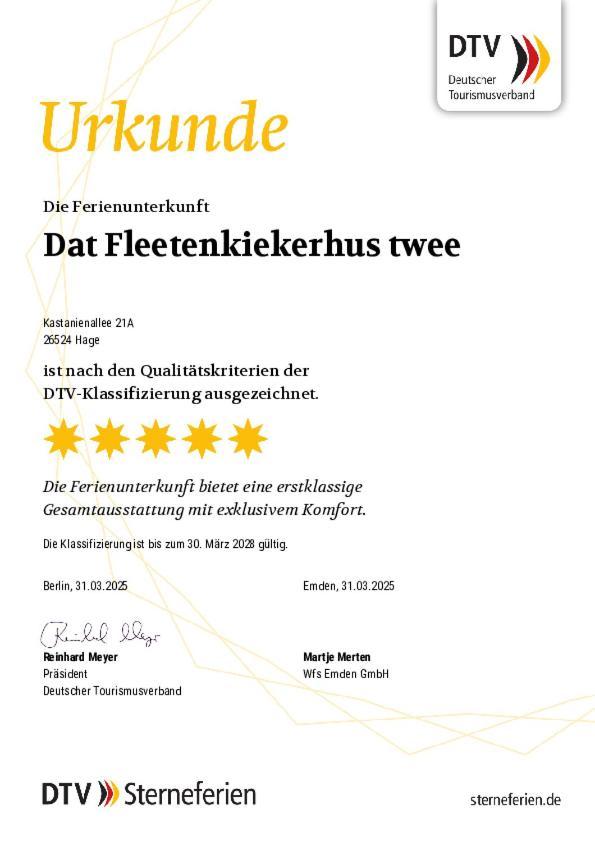 Dat Fleetenkiekerhus 2 Hage Kültér fotó